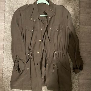 Green Zara utility jacket